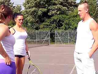 Hot Mom Jess tricked to Fuck by Son's best Friend after Tennis match