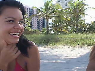 Amateur blowjob immigrant two young girls I met on the beach in Miami