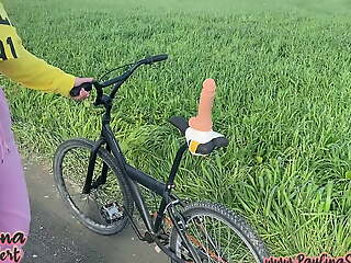 FIRST OUTDOOR COCK - An obstacle wettest bike ride ever!!!