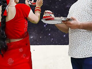 Karva Chauth Special: Newly married priya had First karva chauth sexual relations and had blowjob under the sky with clear Hindi