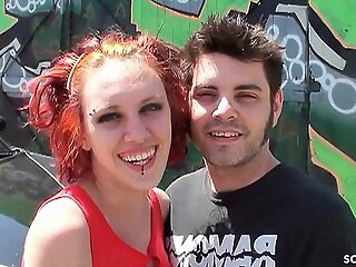 Gaunt Redhead Punk Teen Mystick Moons Pickup for Lost Place Fuck