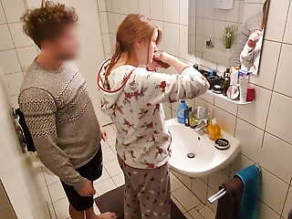 Stepsister Ass Fucked Hard In The Bathroom And Everyone Can Call attention to The Smacks