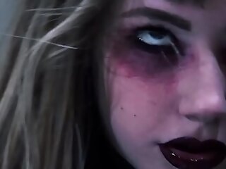 Hell yeah! Goth teen nympho Ivy Wolfe goes CRAZY!