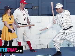 Cute Step Daughters Cecelia Taylor & Mazy Myers Get Naughty Concerning A Baseball Morality - DaughterSwap
