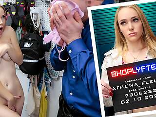 Cute Blonde Athena Fleurs Gaggs Beyond LP Officer's Cock To Steer clear of Troubles With The Mandate - Shoplyfter