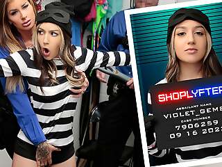 Violet Precious stones Gets Caught Shoplifting In Get under one's Mall While Wearing A Thief Costume - Shoplyfter