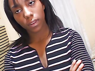 Academy Amateur Tries doing Her 1st Porn in POV Ebony Video