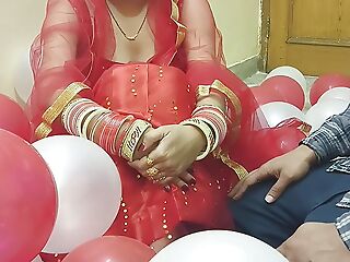 Sly night of a newly married Desi beautiful hot wife fucked by husband in hindi