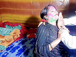 2024 Notwithstanding how a village boy is fucking a desi girl within reach home on Holi, Hindi conversation, HQ Xdesi.