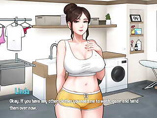 House Chores #13: Hot sex with my magnificent stepmother in the laundry bailiwick - Gameplay (HD)