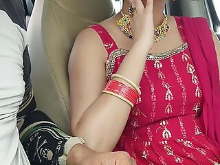 Cute Desi Indian Beautiful Bhabhi Gets Fucked with Huge Dick all over car outdoor risky public sex.
