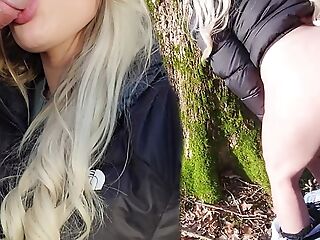 OUTDOOR Tinder Tryst Fucked In The Mother country And Cumshot 2 Times Hard - JuicyAmateurTits