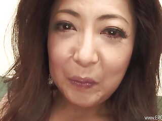 Japanese milf is pleasured by her daughter's boyfriend and her wet gradual pussy shakes!