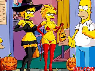 Halloween unlighted with coitus - The Simptoons