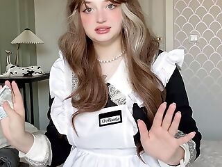 Teen part-time down in the mouth Maid getting caught chiefly light into b berate camera in hotel. Dripping wet pussy for extra tip