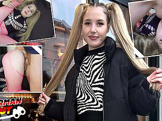 GERMAN SCOUT - Chunky Dick Anal Sexual relations Casting for Pigtails Teen Crystal Uninspired in Berlin