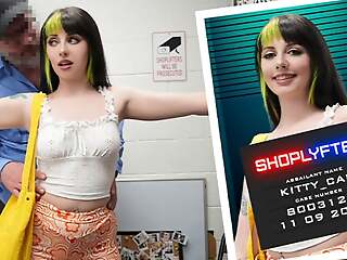 Shoplyfter - Cute Green-Haired Thief Gets Caught and Pounded by the Security Officer