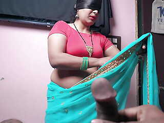 Stepmother Undress forwards of son and She gives Footjob and taking Cum in mouth in HINDI VOICE.