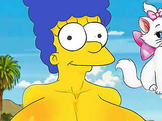 Marge sucked elsewhere a bodybuilder on a nudist coast !The Simpsons New Animation  Dsanimatin HENTAI !