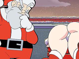 Christmas is Coming! Hot Shady With Big Tits Gets Stucked in the Chimney! Piping hot Santa Has an Idea