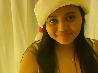 Santa gives me his cum as a Christmas gift