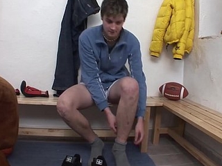 Oldie Added to Young Cock Sex In Dressing Room