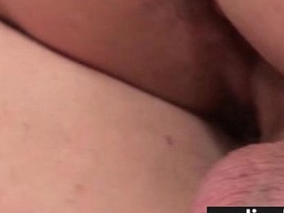 Hairy pussy babe gets big cock blowjob and fuck 13