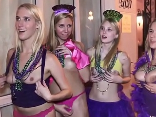 Cock gobbling party teens