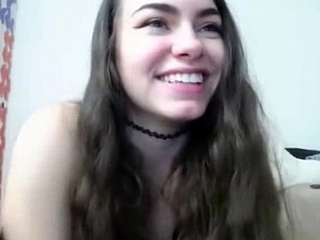 Hot Second-rate Teen Shows Pussy &_ Breast on Webcam